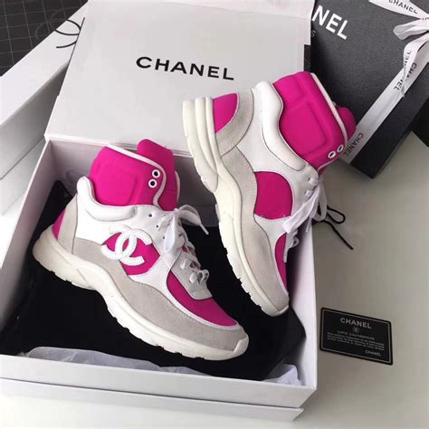 chanel shoes high top|Chanel high top sneakers 2021.